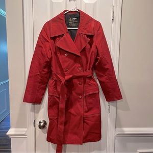 London Fog Ladies Vintage Maincoat Raincoat Trench Coat Large 50’s 60’s 70’s